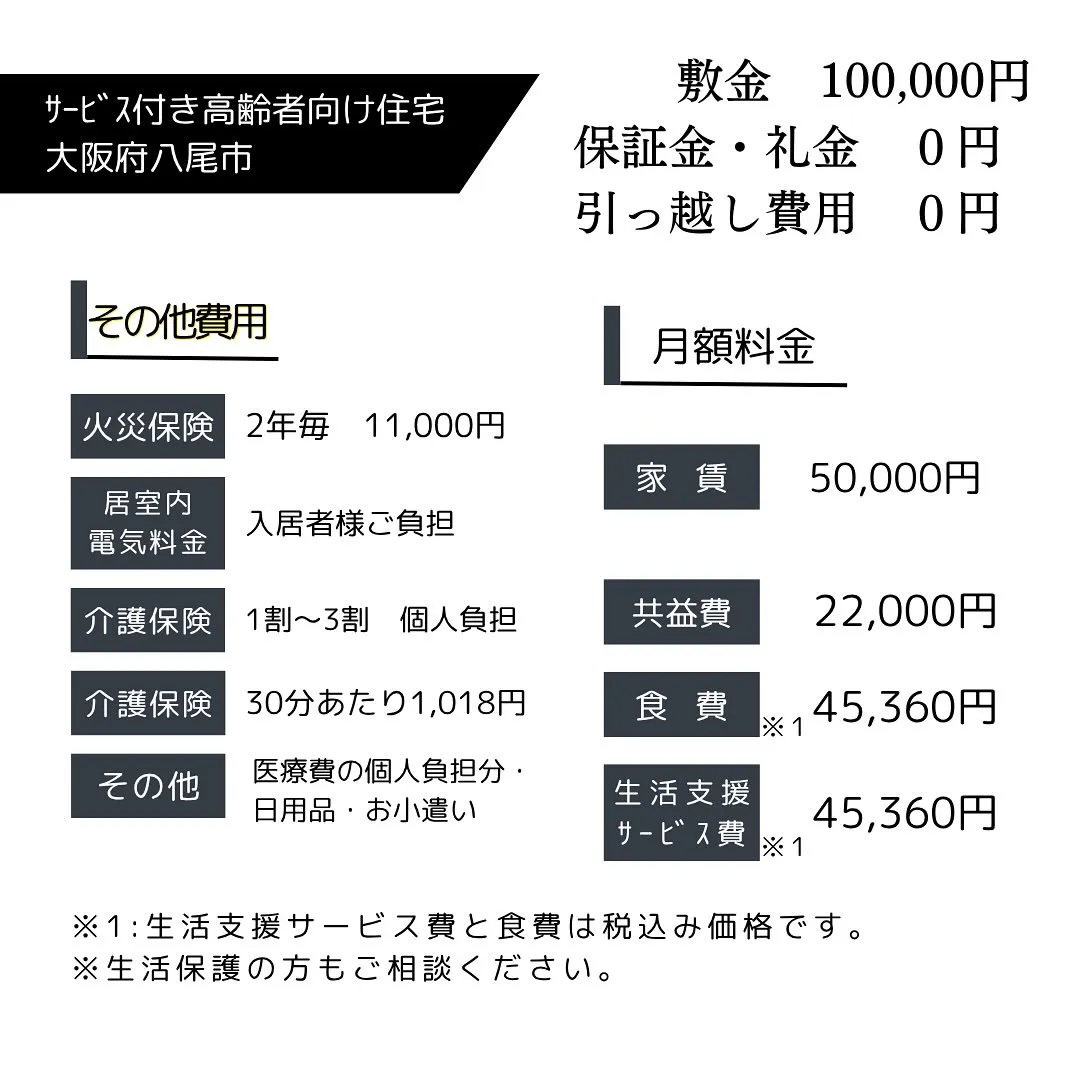 ♦大阪府八尾市サービス付き高齢者住宅情報♦